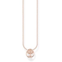 Thomas Sabo Kette Rosegold Tree of Love weiße Steine 925 Sterlingsilber KE2126-416-14-L45V