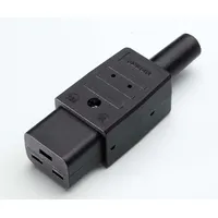 Bachmann Kaltgerätedose C19 sw 16A/250VAC,65 Grad 915.174