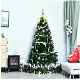 Homcom Künstlicher Weihnachtsbaum Christbaum 1000 Äste Fichte Kunststoff, Tanne, 102 x 180 cm (BxH), grün grün Ø 102 cm x 102 cm x 180 cm - 180 cm x 102 cm