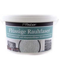 Pfister Flüssige Raufaser 15kg Weiss Flüssigtapete Rauhfaser Wandfarbe weiß