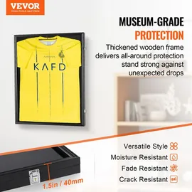 Vevor Trikot-Präsentationsrahmen schwarz 59x79 cm 2er Set