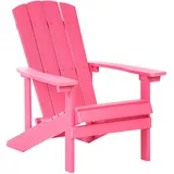 Beliani Muskoka Gartenstuhl 75 x 88 x 75 cm rosa