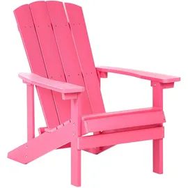 Beliani Muskoka Gartenstuhl 75 x 88 x 75 cm rosa