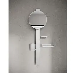 Ideal Standard Alu+ Beauty Bar S700 BD589SI mit Ablagen und Spiegel 200mm Silver