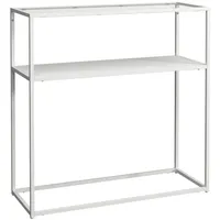 [en.casa] Kuhmo Konsolentisch 80x80x30 cm Weiß