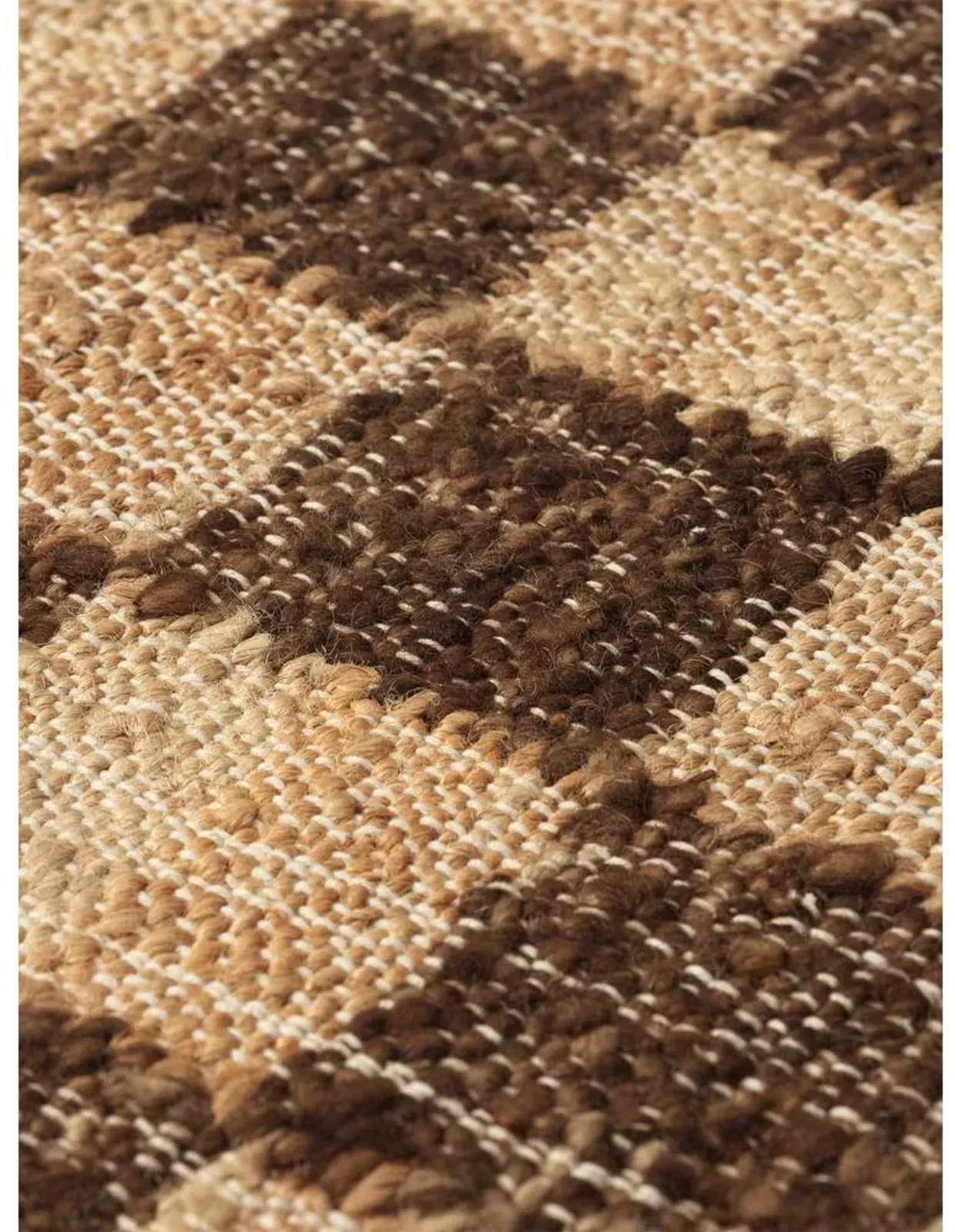 Teppich/Läufer ferm LIVING, Braun / Rost, Stoff / Textil - 180 - 70 - 180