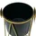 DanDiBo Ambiente Blumenhocker mit Topf 22 x 47 cm Gold Schwarz