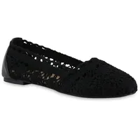 VAN HILL Damen Klassische Ballerinas in Schwarz