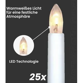 Best Season Kerzenlichterkette LED 17 m Weiß