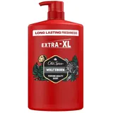 Old Spice Wolfthorn 3-in-1 Duschgel für Haar, Gesicht und Körper 1000 ml Pumpspender, langanhaltende Frische, Duft in Parfumqualität, Tiefenreinigung