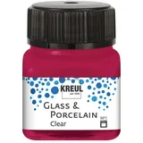 Kreul Glass & Porcelain Clear 20ml, weinrot 16293