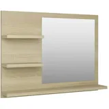 vidaXL Badspiegel Sonoma-Eiche 60x10,5x45 cm Holzwerkstoff