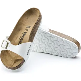 Birkenstock Madrid Birko-Flor Lack schmal patent white 41