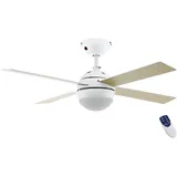 EGLO LOSCIALE 106,6 cm Deckenventilator Braun/Weiß