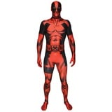 Morphsuits MLDPL Deadpool Marvel Ganzkörperkostüm, Luxus, L