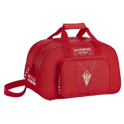 Sporttasche Real Sporting de Gijón Rot 40 x 24 x 23 cm – Ideal für Sport und Freizeit!