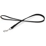 Karlie Stitched Buffalo Leather Führleine - Black - 100 cm x 18 mm