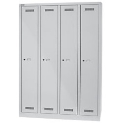 Bisley Garderobenschrank Monobloc Lichtgrau 118,3 x 50 x 170 cm