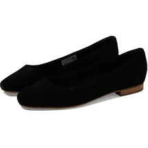 TOMS Damen Briella Ballerinas, Schwarze Velourslederoptik, 42.5 EU - 42.5 EU