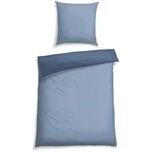 SCHIESSER Silva Minimaldessin Blau 155 x 220 cm + 80 x 80 cm