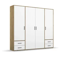 rauch BLUE Kleiderschrank Voyager 187 x 194 cm Dekor Alpinweiß / Eiche Artisan