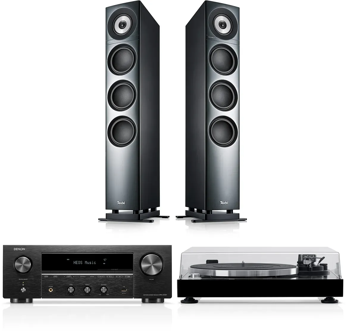 DEFINION 3 + DENON DRA-900H + DUAL DT 500