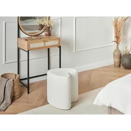 Beliani Pouf SCOTIA Polyester 40 x 44 x 33 cm Weiß