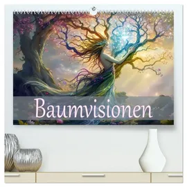 Calvendo Baumvisionen (hochwertiger Premium Wandkalender 2026 DIN A2 quer), Kunstdruck in Hochglanz