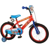 Volare Fahrrad - Kinderfahrrad - Paw Patrol Kinderfahrrad - Jungen - 16 Zoll - Rot Blau - Blau