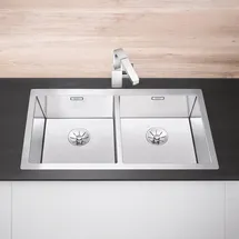 Blanco Claron 400/400-IF Edelstahl Seidenglanz + Handbetätigung + InFino