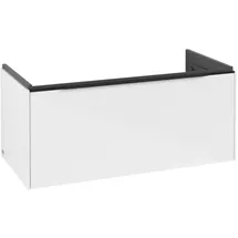 Villeroy & Boch Waschbeckenunterschrank 1 Auszug 97,3 x 47,8 x 42,9 cm Brilliant White/Volcano Black
