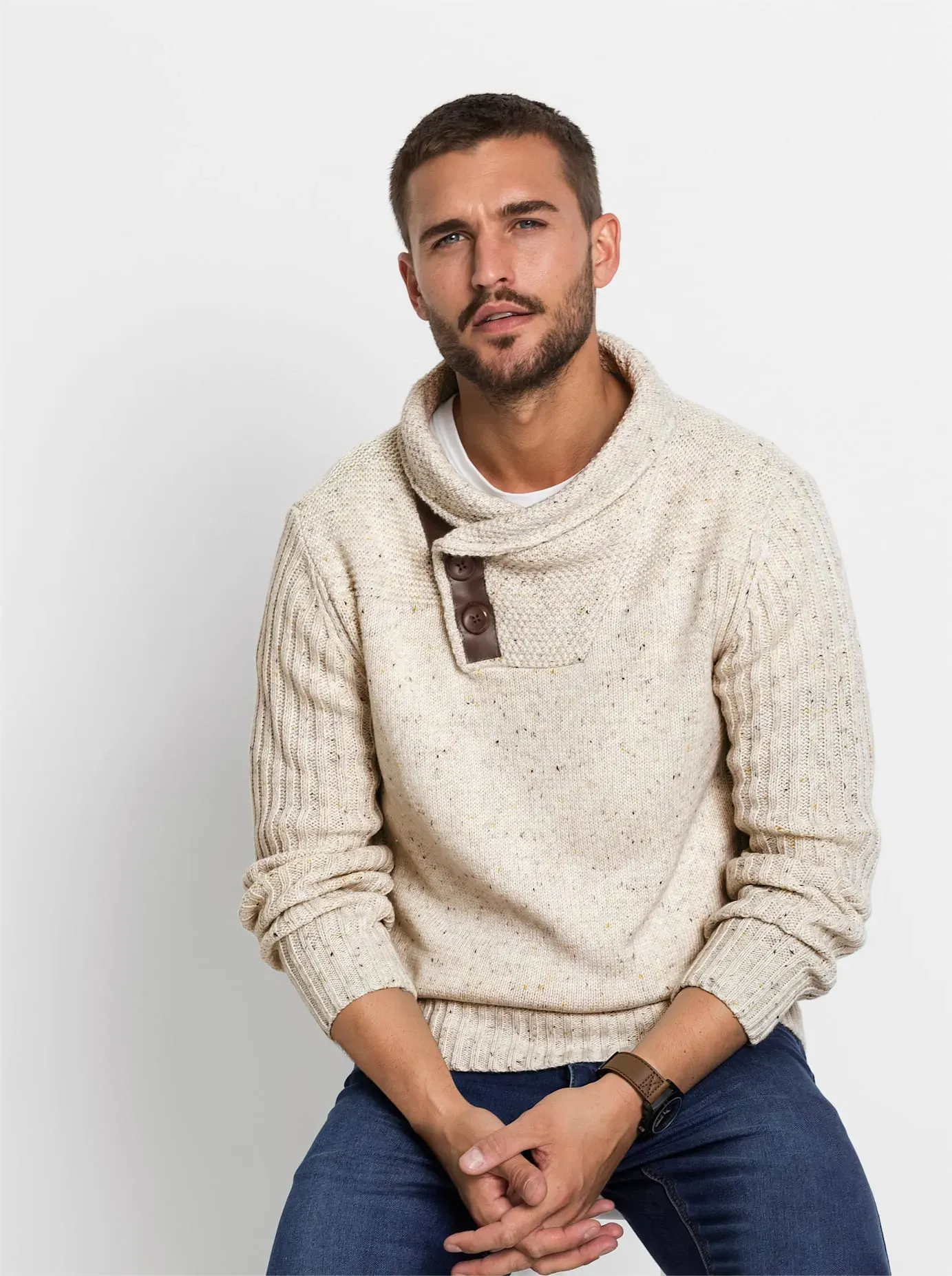 Schalkragenpullover MARCO DONATI 