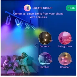 Nous P8 Smarte WLAN Lampe RGB, GU10, 2er Set