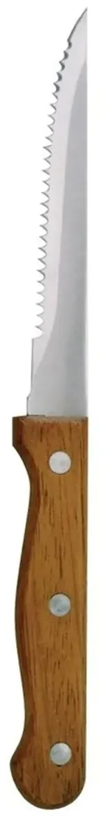 Gastronoble Olympia Steakmesser + Steakgabeln | mit Holzgriff | 24 Sets