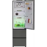 Beko B3RGNA354HG1 Kühl-Gefrierkombination (351 l, 2035 mm hoch, Grau)