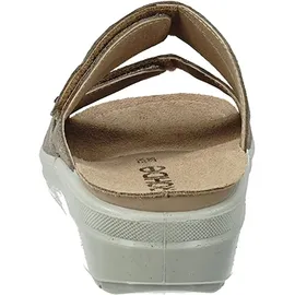 ROHDE Damen Pantolette Leder Glitzer Druck Strass Wechselfußbett Rivella 5729, Größe:38 EU,