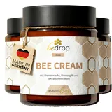 bedrop Bee Cream Bienengiftsalbe hochdosiert (kühlend & wärmend) - Bienengiftcreme mit Bienenwachs & 8 Kräuterextrakten u.a. Aloe Vera, Ringelblume, Eukalyptus und Rosskastanie (3x 100g Sparset)