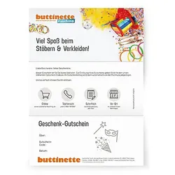 Geschenk-Gutschein "Fasching & Karneval"