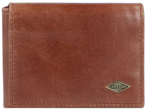 Preisvergleich Produktbild Fossil Ryan Geldbörse Leder 10 cm dark brown