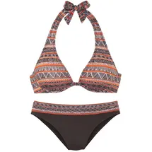 Buffalo Bügel-Bikini Damen braun bedruckt Gr.40 Cup E