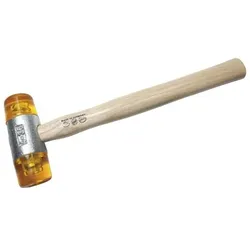 Kunststoffhammer mit lackiertem Eschenstiel, 22mm, gelb