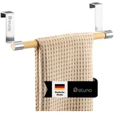 ELUNO Geschirrhandtuchhalter ohne Bohren Silber