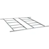 Floraworld Fundament für Gerätehaus mit Pultdach 239 x 279 x 202 cm Silber