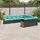 vidaXL Gartensofa-Set 11-tlg. schwarz