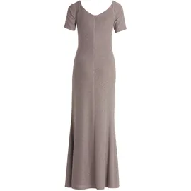Vera Mont Abendkleid Glitzer-Look Taupe/Silver 40
