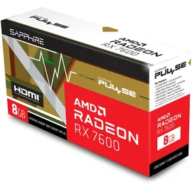 Sapphire Pulse Radeon RX 7600 OC 8 GB GDDR6 11324-01-20G