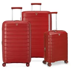 Roncato B-Flying Move 4 Rollen Kofferset 3-teilig mit Dehnfalte  rot