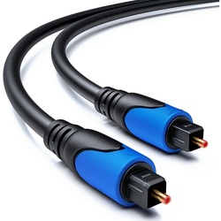 deleyCON »deleyCON 7,5m Toslink Kabel - Optisches Digital Audio Kabel LWL SPDIF« Optisches-Kabel