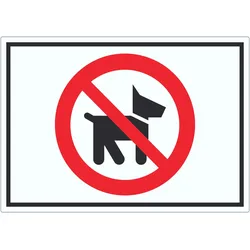 HB-Druck Wir müssen draußen bleiben Symbol Aufkleber A6 (105x148mm)