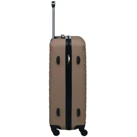 vidaXL ABS 4-Rollen Cabin 28 cm / 76 l braun